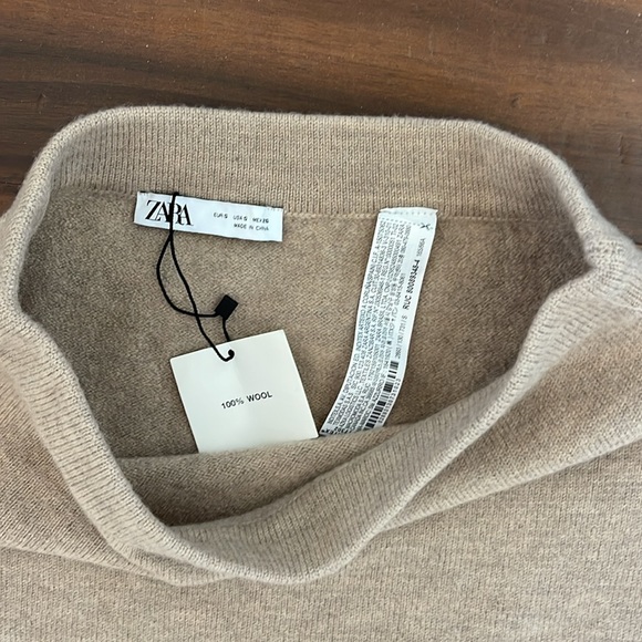 New ZARA  100% WOOL RUFFLED SKIRT - Picture 9 of 14